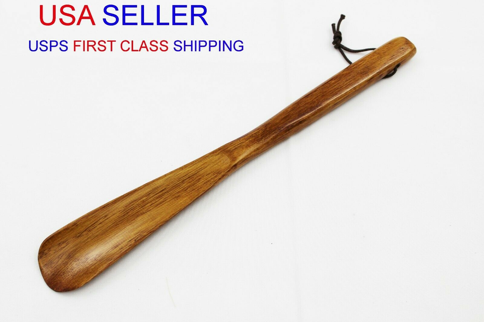 Brand New Natural Wooden Shoe Horn Wood Handle Shoe Horn 12" Wooden Shoe Horn